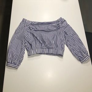 Zara Off The Shoulder Crop Top